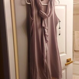 Silky feminine sleeveless dress